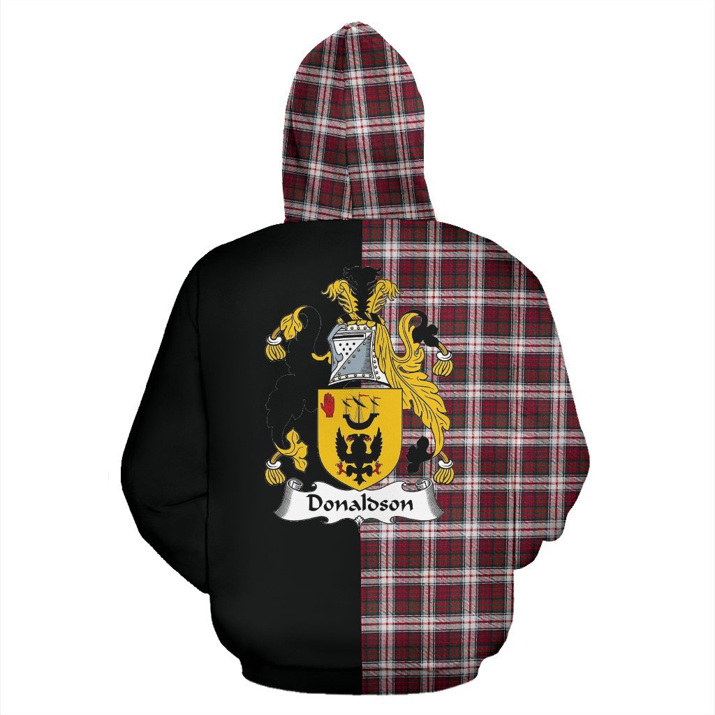 Donaldson Tartan Crest Zipper Hoodie - Half Of Me Style