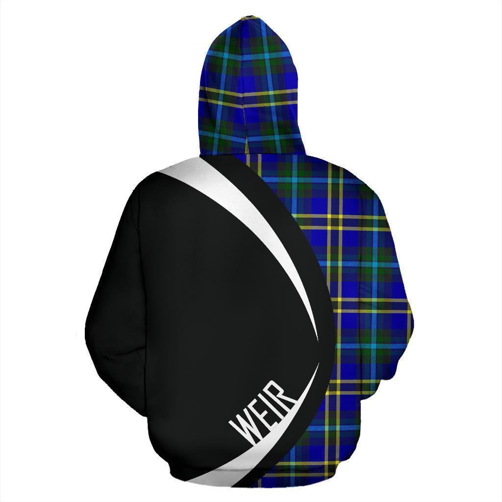 Weir Modern Tartan Crest Zipper Hoodie - Circle Style