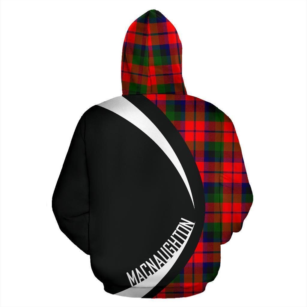 MacNaughton Modern Tartan Crest Hoodie - Circle Style