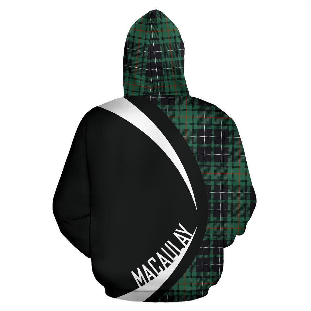 MacAulay Hunting Ancient Tartan Crest Hoodie - Circle Style