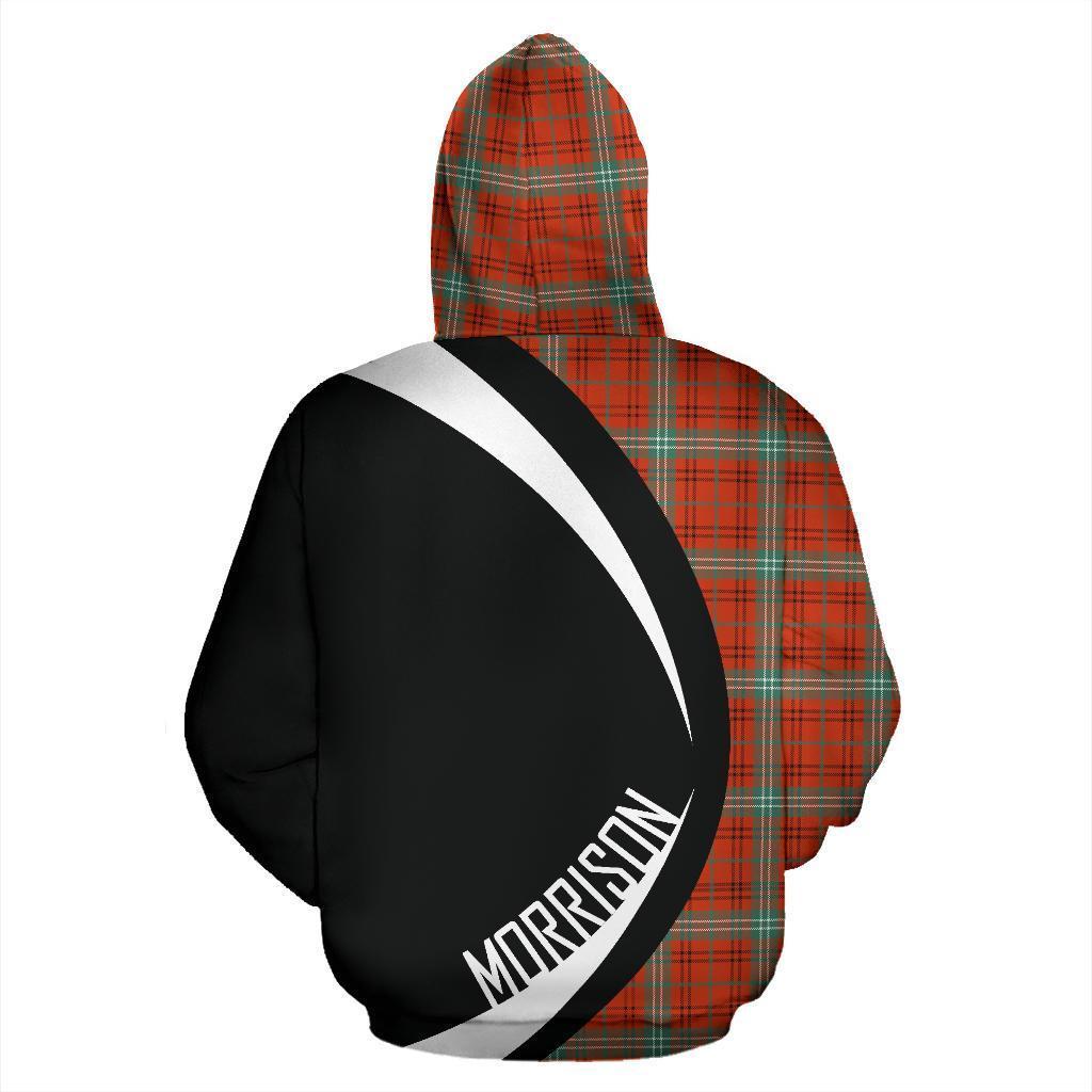 Morrison Red Ancient Tartan Crest Hoodie - Circle Style