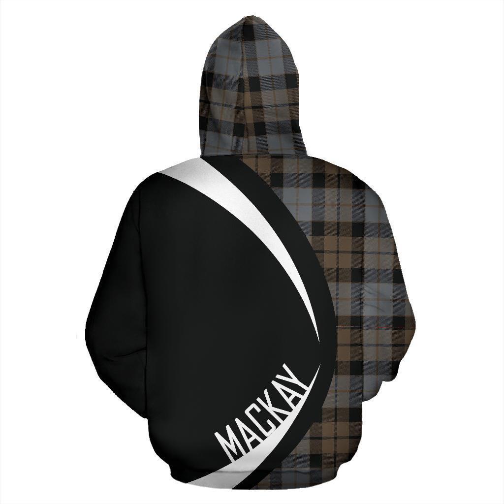 MacKay Weathered Tartan Crest Hoodie - Circle Style