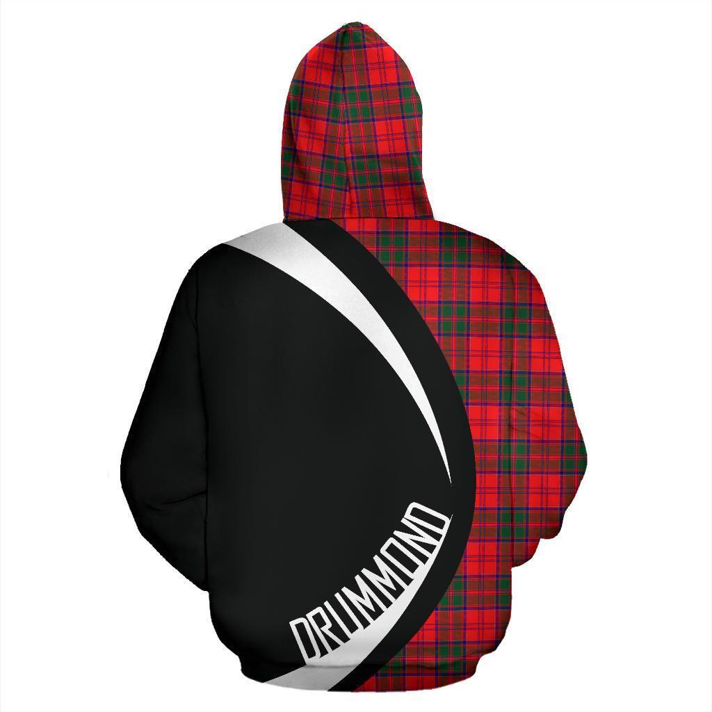 Drummond Modern Tartan Crest Hoodie - Circle Style