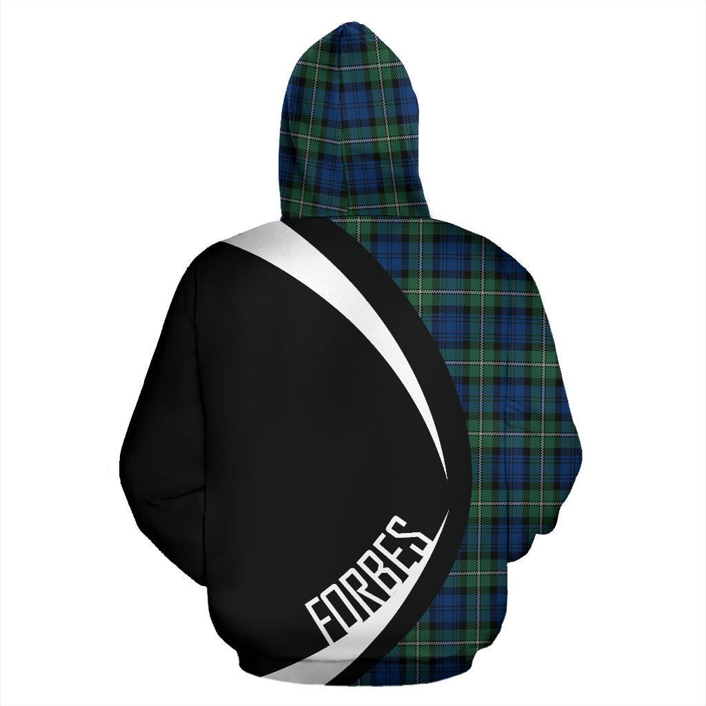 Forbes Ancient Tartan Crest Zipper Hoodie - Circle Style