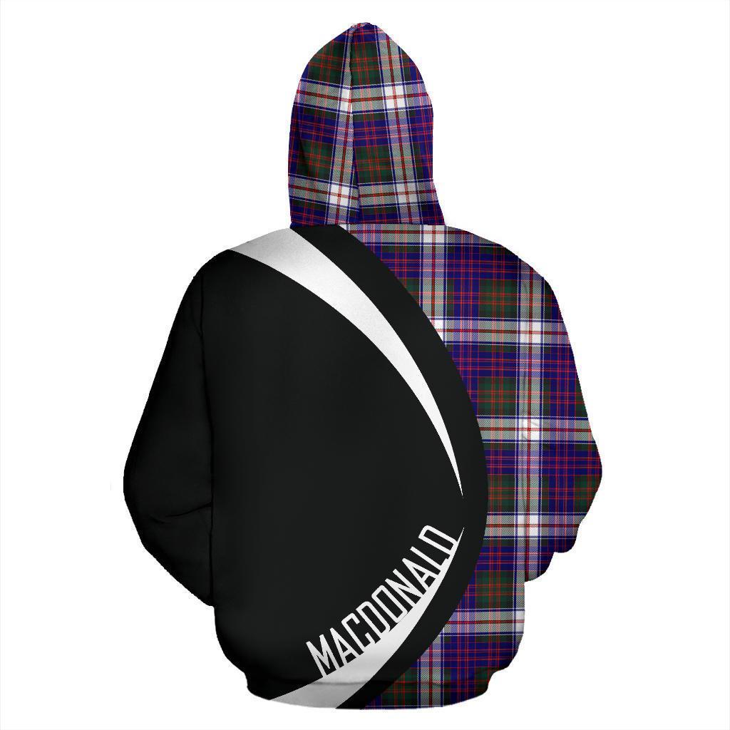 MacDonald Dress Modern Tartan Crest Hoodie - Circle Style