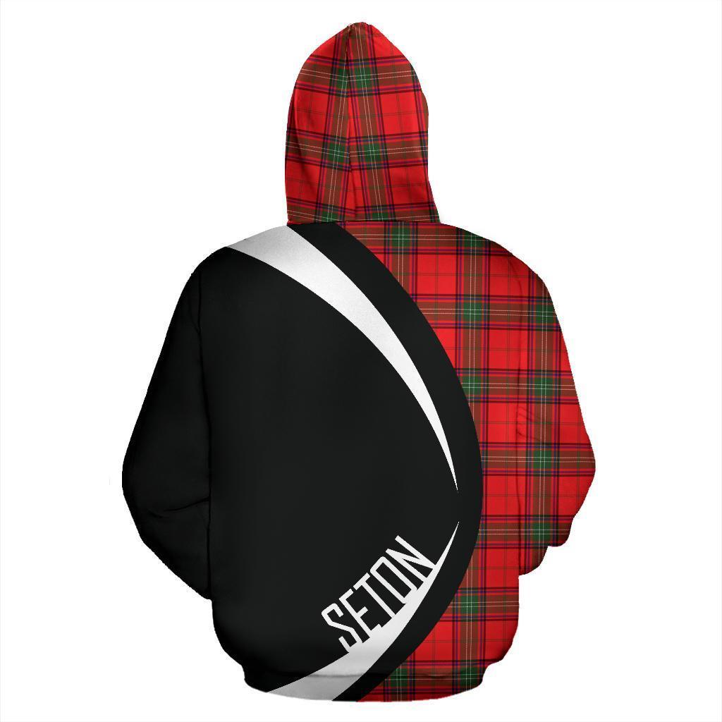 Seton Modern Tartan Crest Zipper Hoodie - Circle Style