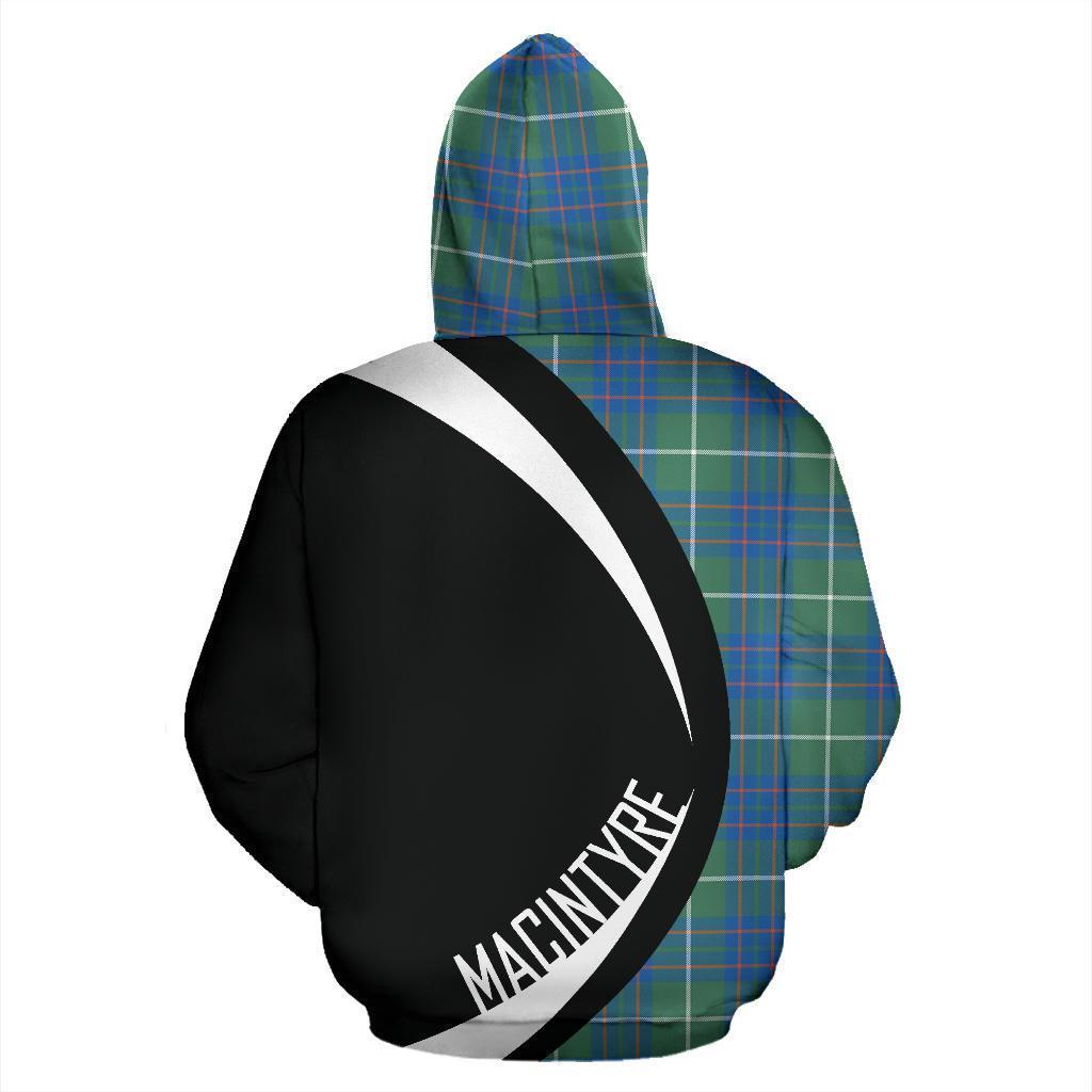 MacIntyre Hunting Ancient Tartan Crest Zipper Hoodie - Circle Style