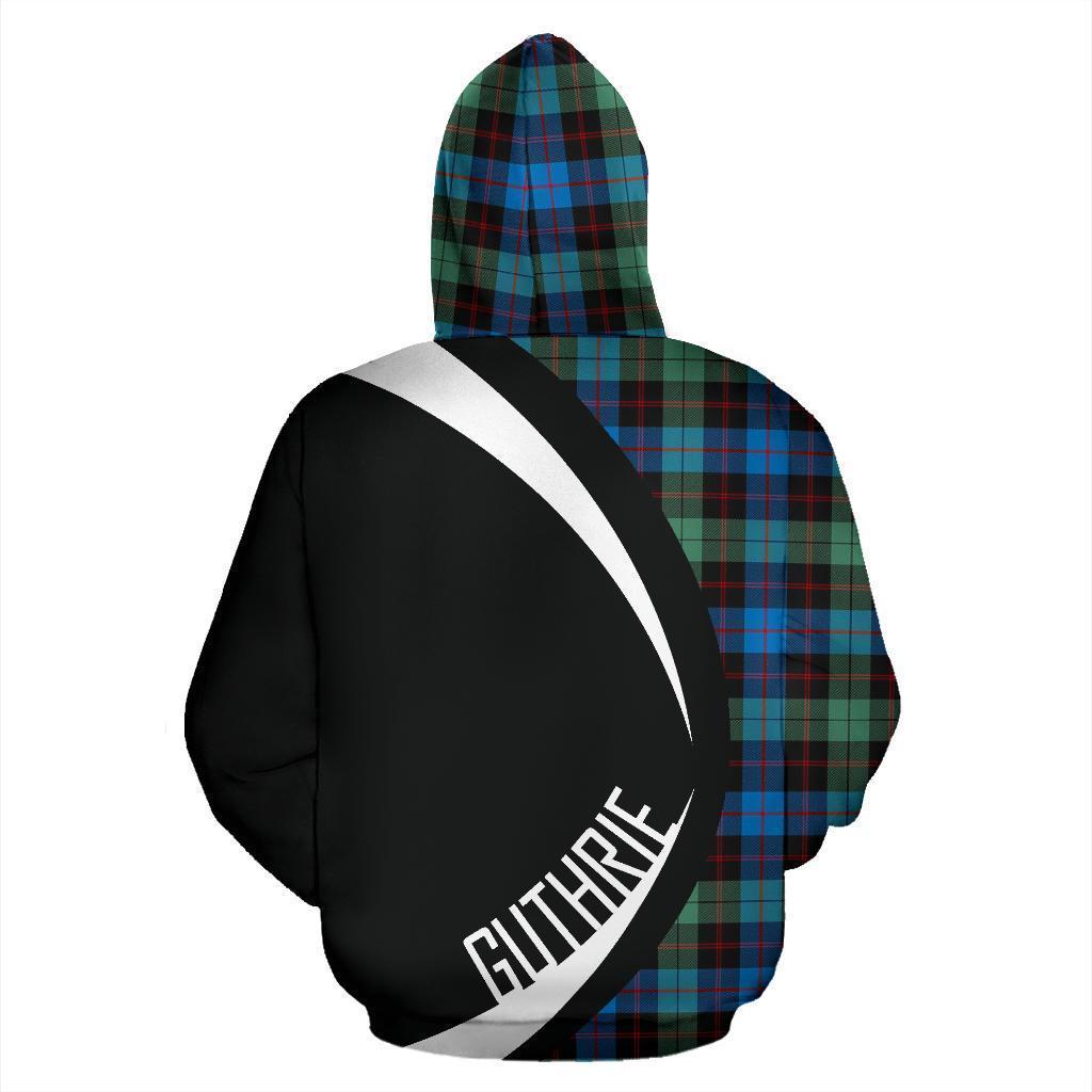 Guthrie Ancient Tartan Crest Zipper Hoodie - Circle Style