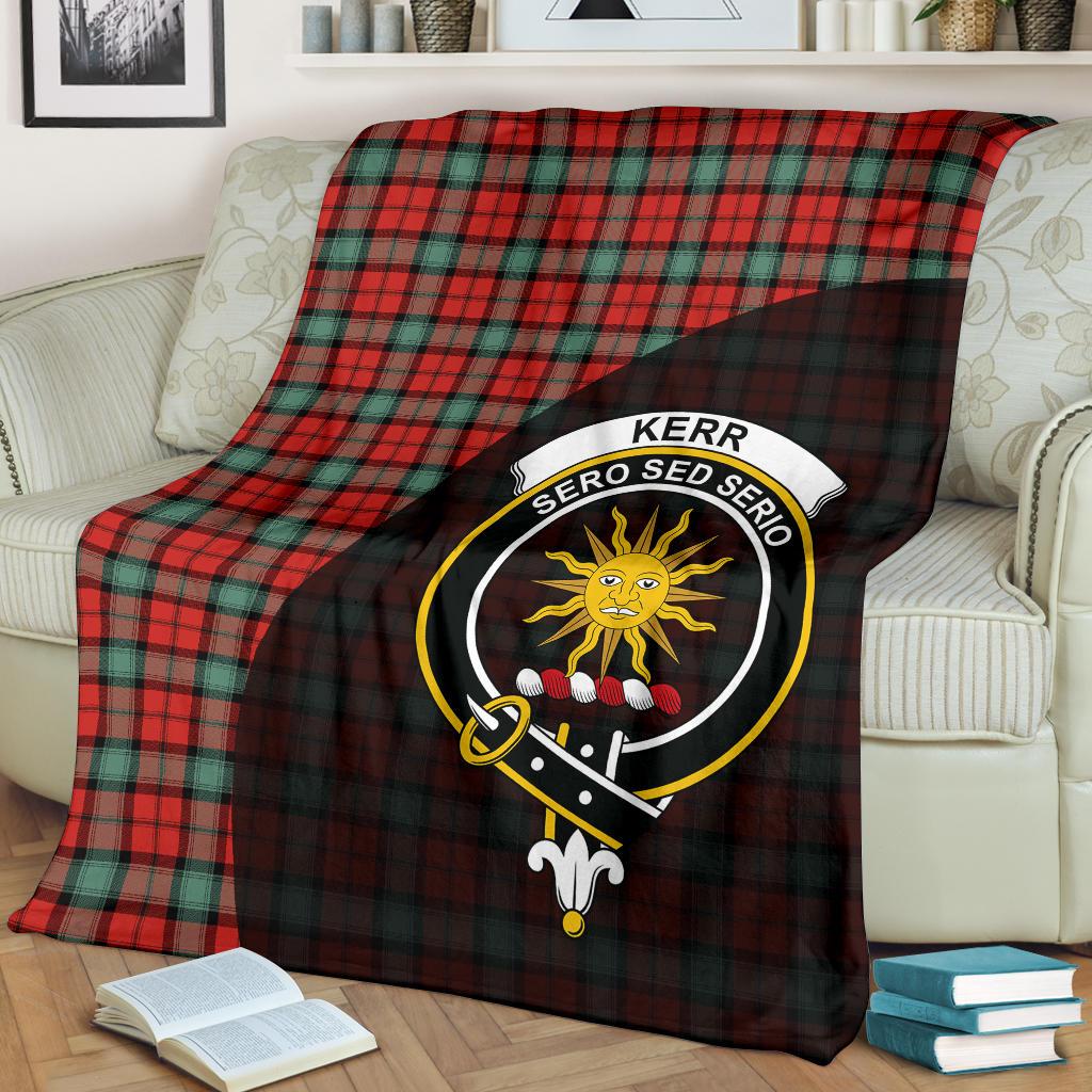 Kerr Ancient Tartan Crest Blanket - 3 Sizes