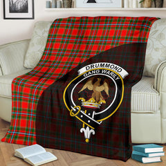 Drummond of Perth Family Tartan Crest Blanket - 3 Sizes