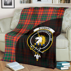 Stewart of Appin Ancient Tartan Crest Blanket - 3 Sizes