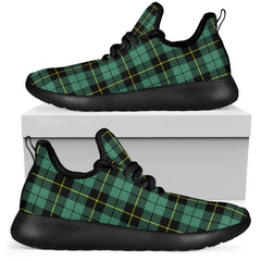 Wallace Hunting Ancient Tartan Mesh Knit Sneakers