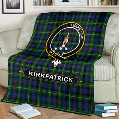 Kirkpatrick Family Tartan Crest Blankets