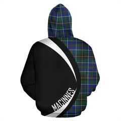 MacInnes Modern Tartan Crest Hoodie - Circle Style