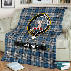 Napier Tartan Crest Blanket - 3 Sizes