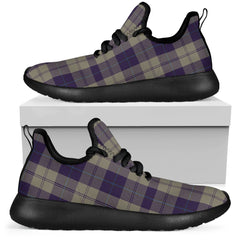 Cunningham Dress Blue Dancers Tartan Mesh Knit Sneakers