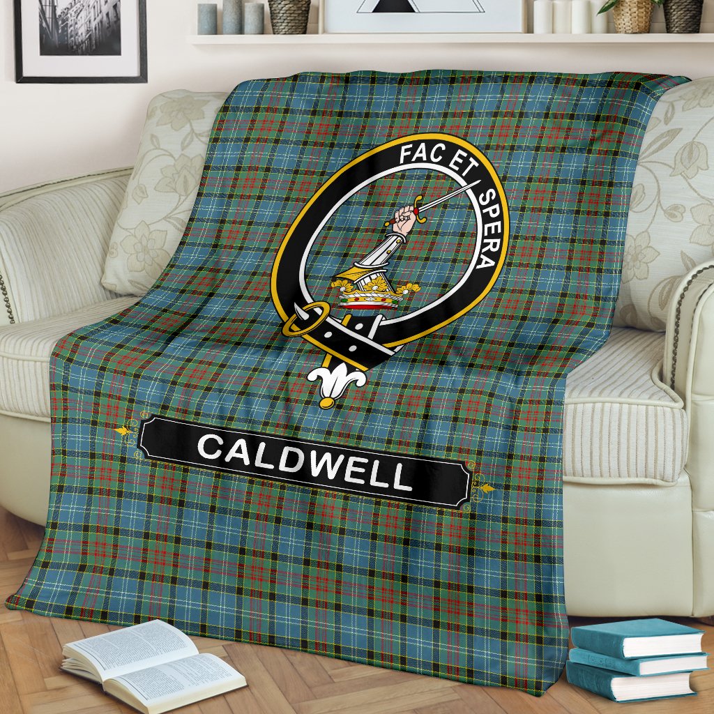 Caldwell Family Tartan Crest Blankets