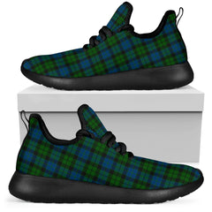 MacKay Modern Tartan Mesh Knit Sneakers