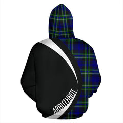 Arbuthnot Modern Tartan Crest Hoodie - Circle Style