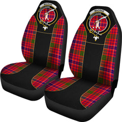 MacRae Tartan Crest Car Seat Cover