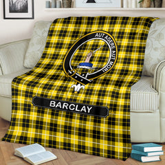 Barclay Family Tartan Crest Blanket - 3 Sizes