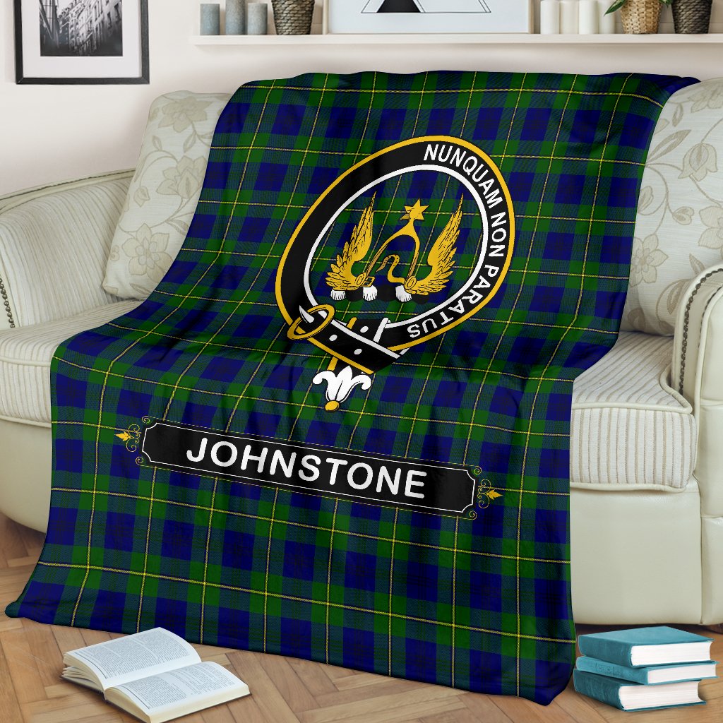 Johnstone Family Tartan Crest Blankets