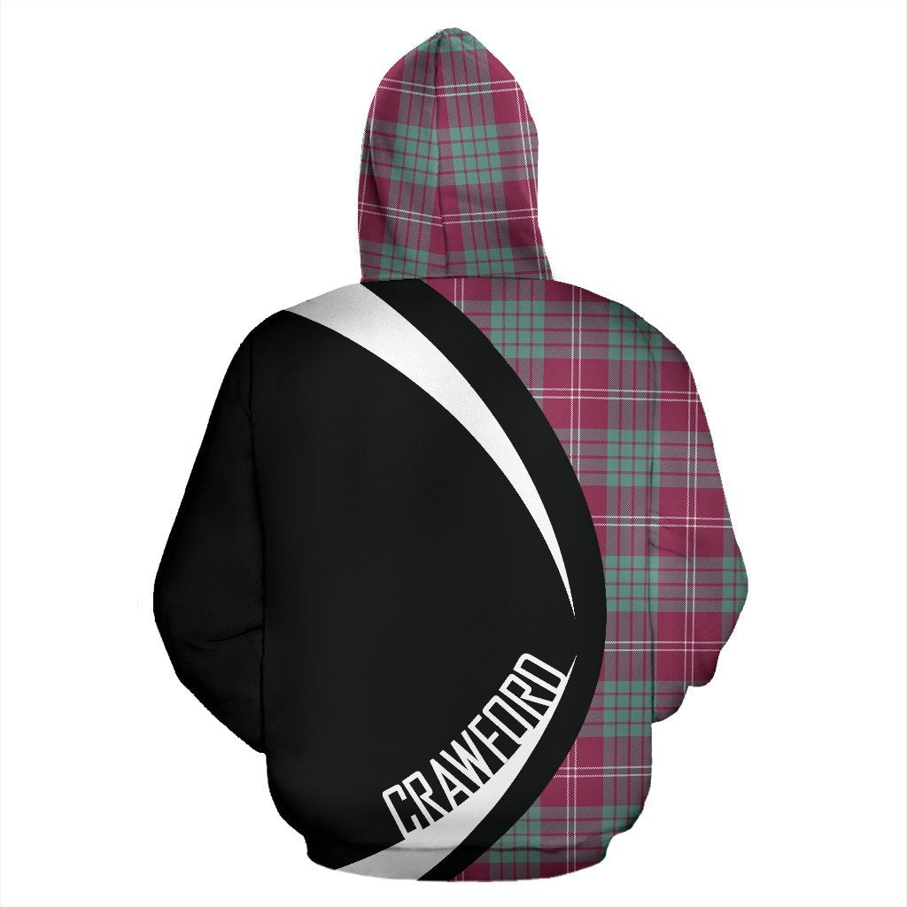 Crawford Ancient Tartan Crest Zipper Hoodie - Circle Style