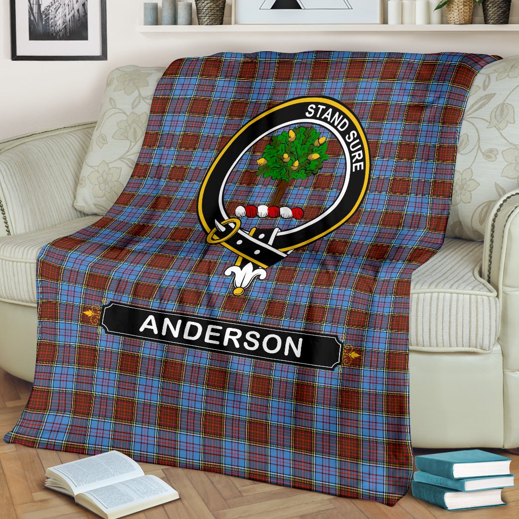 Anderson Tartan Crest Blanket - 3 Sizes