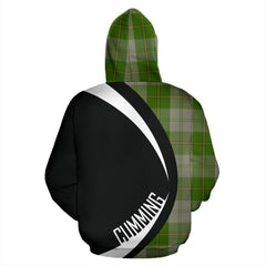 Cunningham Dress Green Dancers Tartan Crest Zipper Hoodie - Circle Style