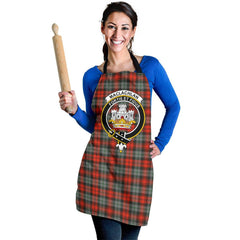 MacLachlan Weathered Tartan Crest Apron