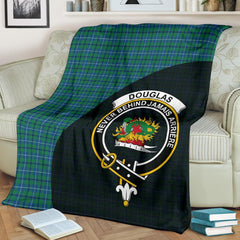 Douglas Ancient Tartan Crest Blanket Wave Style