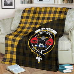 MacLeod of Lewis Ancient Tartan Crest Blanket Wave Style