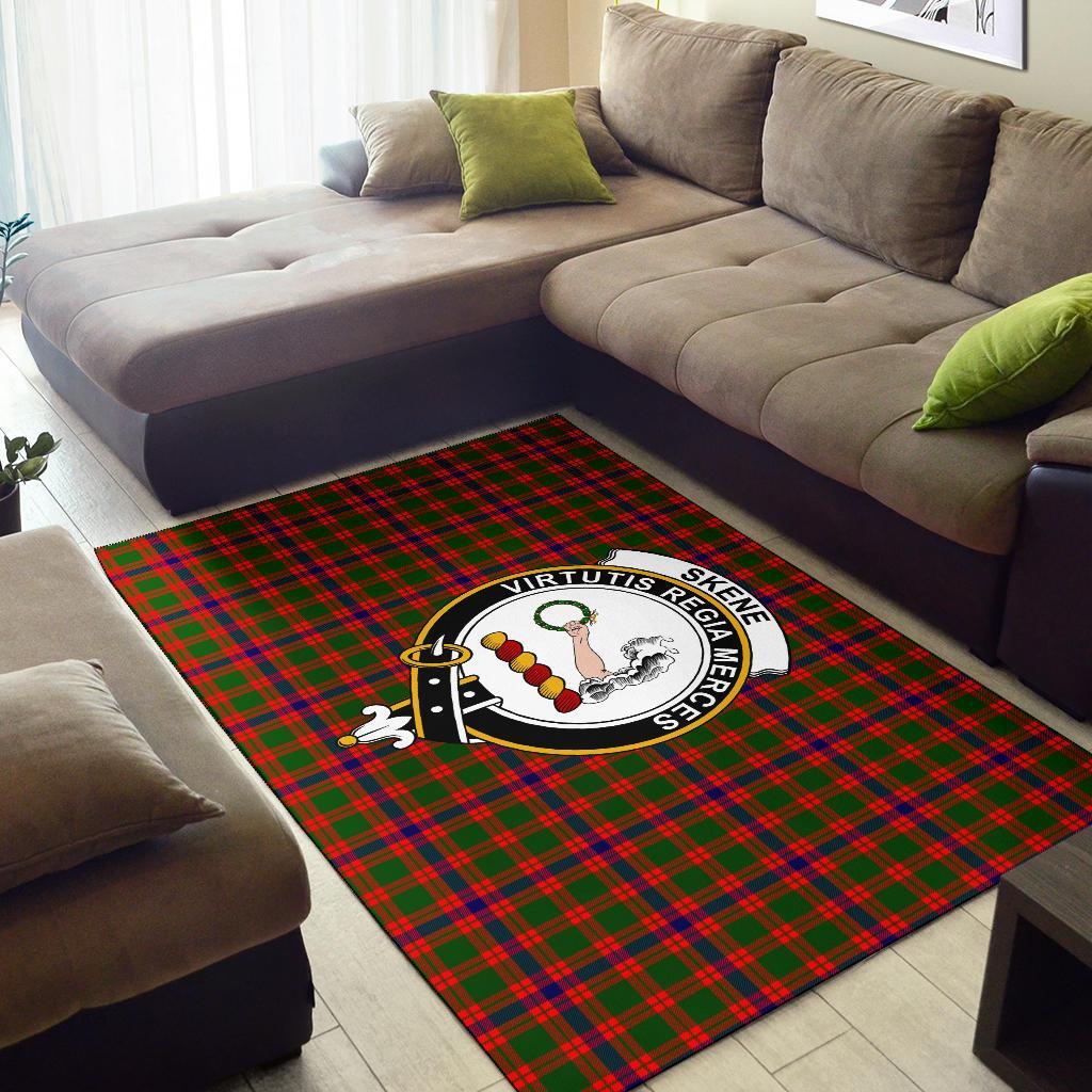 Skene Tartan Crest Area Rug