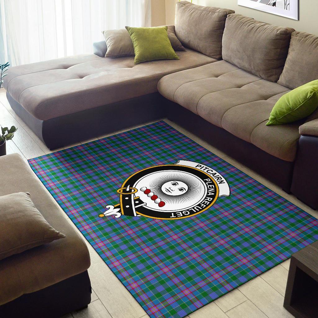 Pitcairn Tartan Crest Area Rug