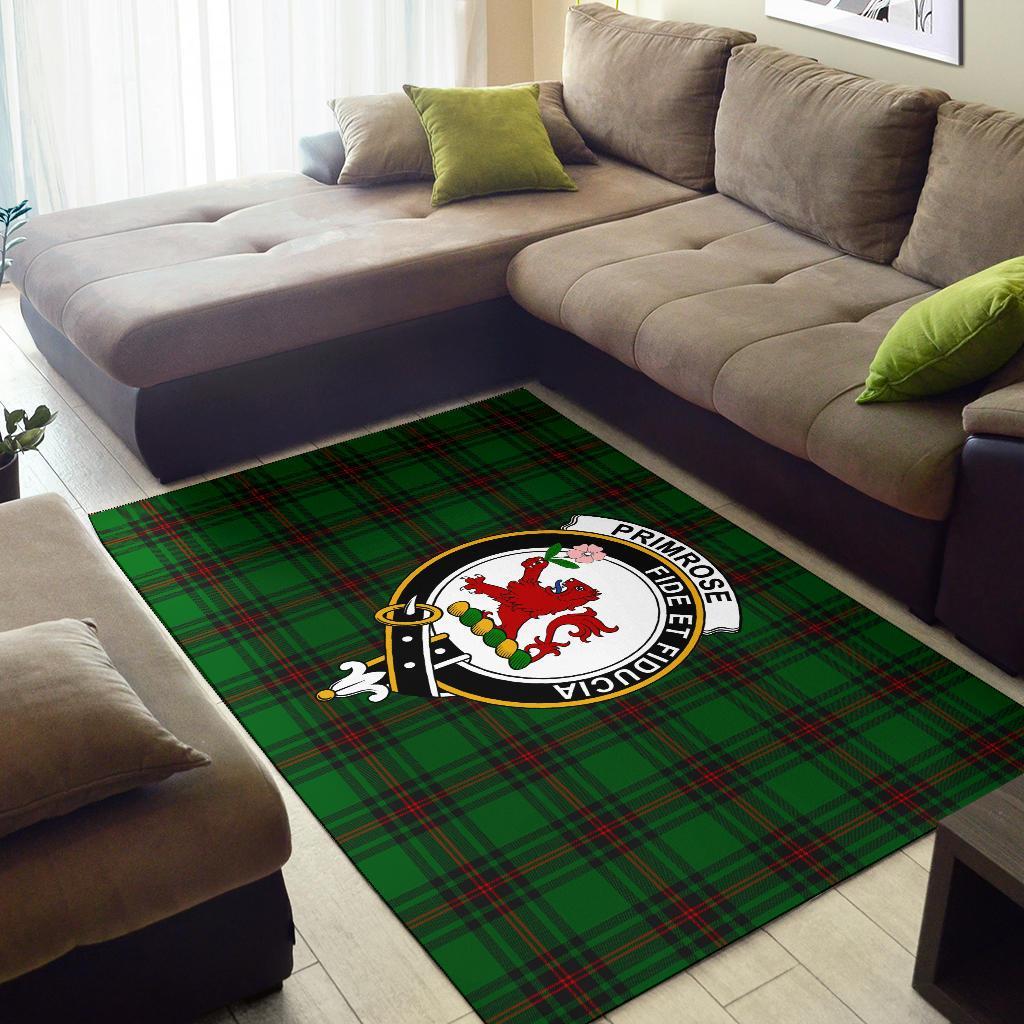 Primrose Tartan Crest Area Rug