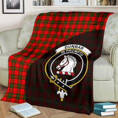 Dunbar Modern Tartan Crest Blanket Wave Style