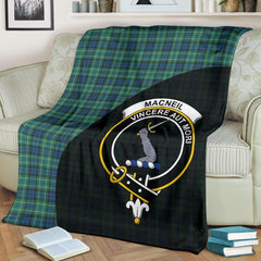 MacNeill of Colonsay Ancient Tartan Crest Blanket Wave Style