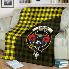 MacLeod of Lewis Modern Tartan Crest Blanket Wave Style