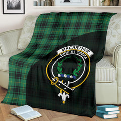 MacArthur Ancient Tartan Crest Blanket Wave Style