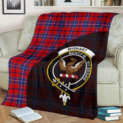 Wishart Dress Tartan Crest Blanket Wave Style