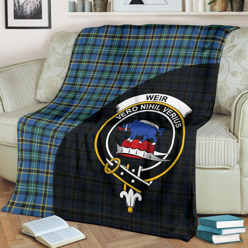 Weir Ancient Tartan Crest Blanket Wave Style