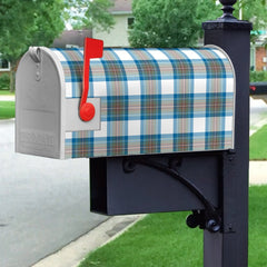 Stewart Muted Blue Tartan Mailbox