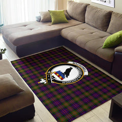 Macdonell Of Glengarry Tartan Crest Area Rug