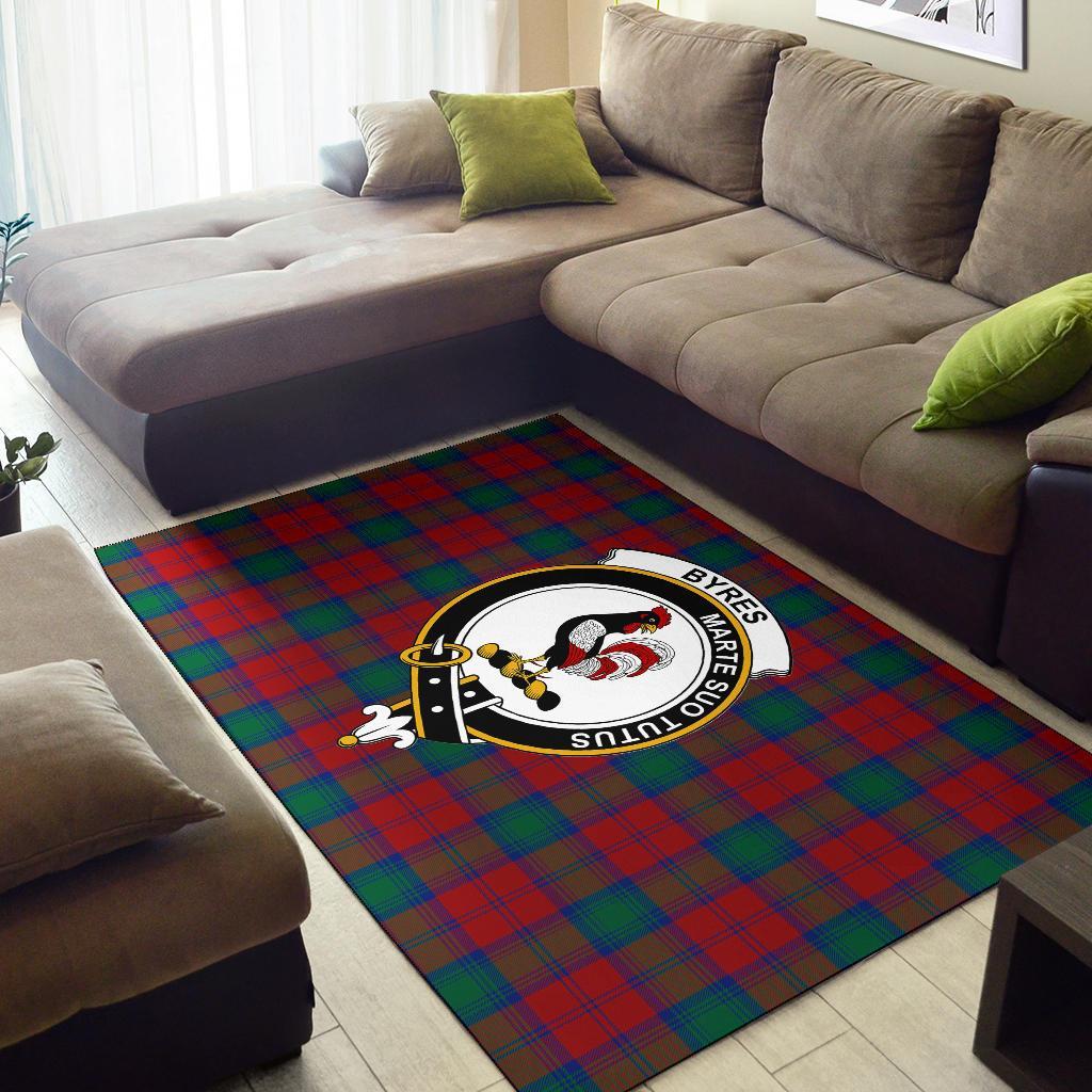 Byres Tartan Crest Area Rug