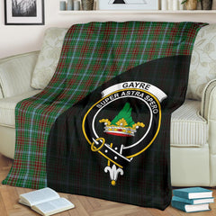 Gayre Tartan Crest Blanket Wave Style