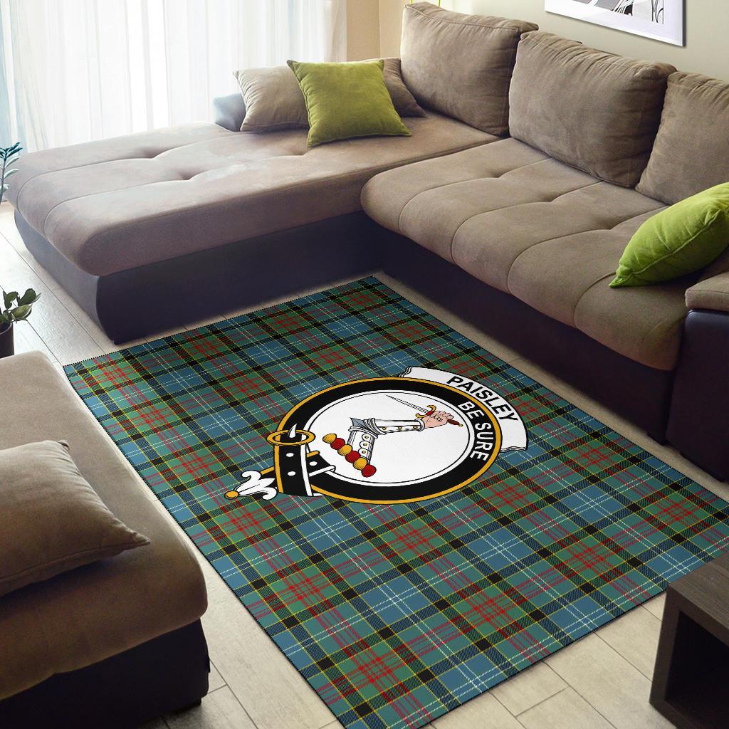 Paisley Tartan Crest Area Rug