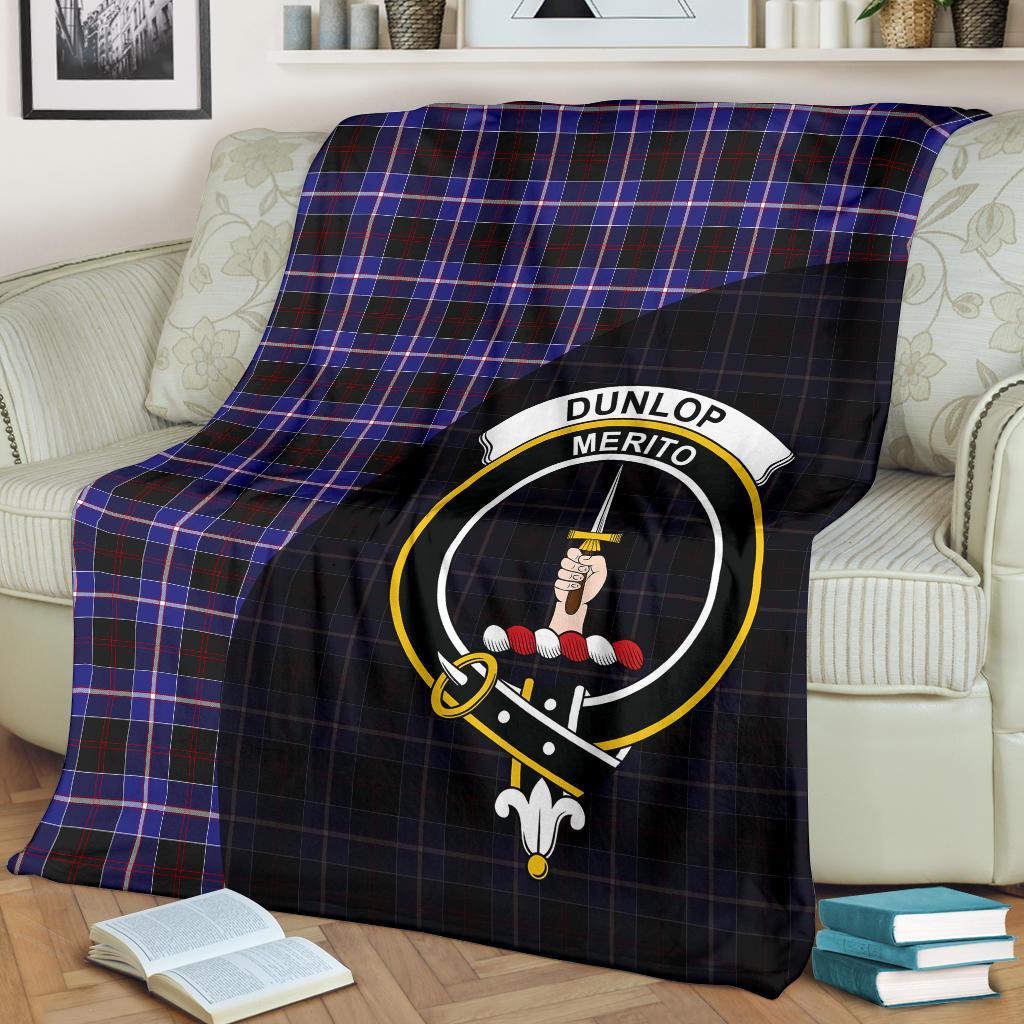 Dunlop Modern Tartan Crest Blanket Wave Style