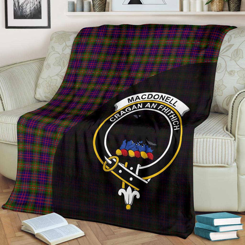 MacDonnell Of Glengarry Modern Tartan Crest Blanket Wave Style