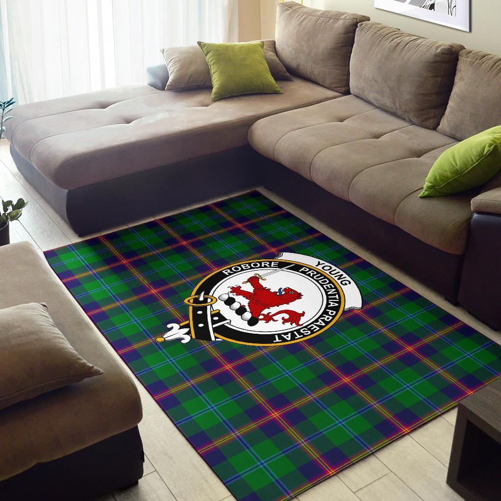 Young Tartan Crest Area Rug