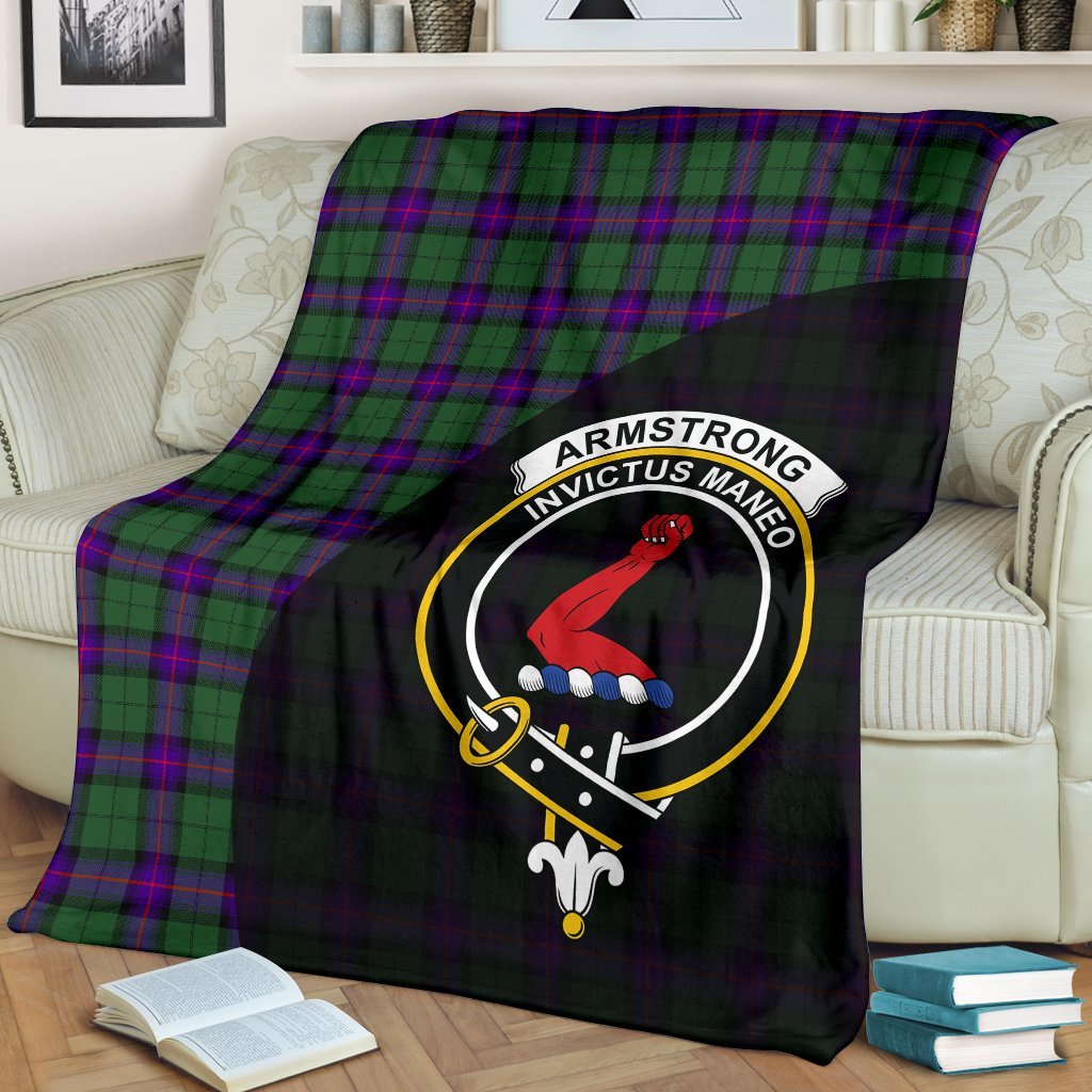 Armstrong Modern Tartan Crest Blanket Wave Style